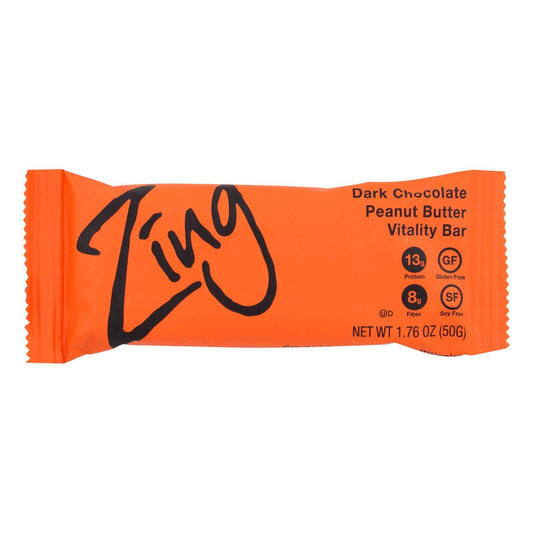 Zing Bars - Nutrition Bar - Chocolate Peanut Butter - 1.76 Oz Bars - Case Of 12 | OnlyNaturals.us