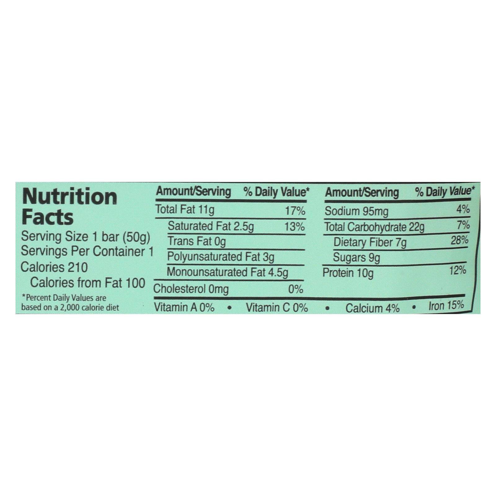 Zing Bars - Nutrition Bar - Dark Chocolate Sunflower Mint - Nut Free - 1.76 Oz Bars - Case Of 12 | OnlyNaturals.us