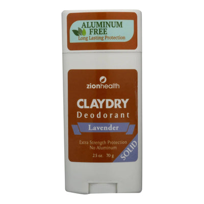 Buy Zion Health Adama Minerals Clay Deodorant Lavender - 2.5 Oz  at OnlyNaturals.us