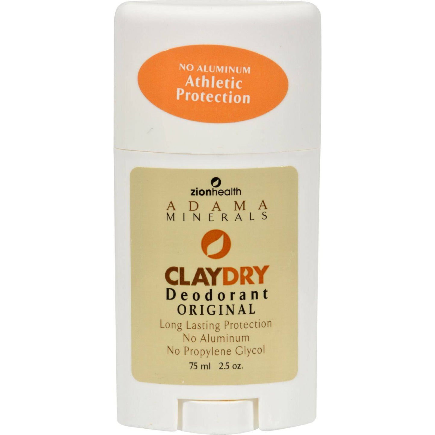 Buy Zion Health Adama Minerals Clay Dry Deodorant Original - 2.5 Oz  at OnlyNaturals.us